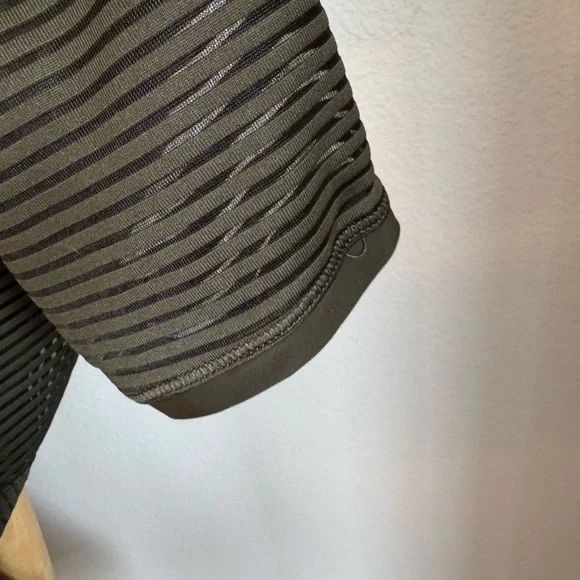 lululemon athletica Olive Striped Long Sleeve Top - Picture 8 of 9